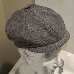 COTLY  English Plaid Newsboy Wool Hat